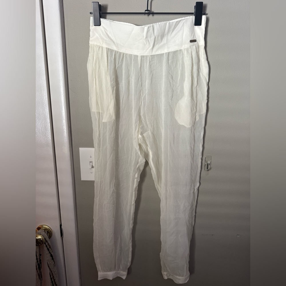 Elegant Sheer White Pants